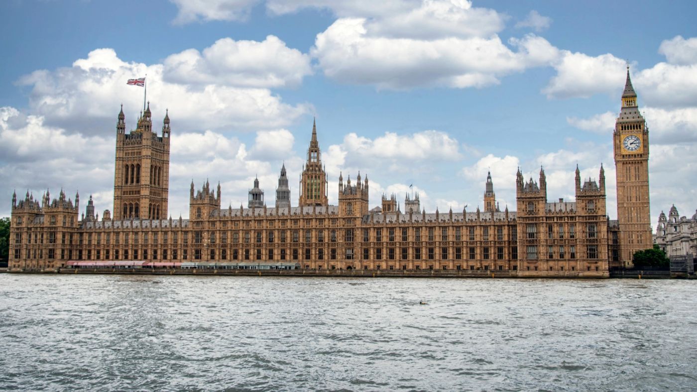Porto marino con l'imbarco di sant'Orsola a Westminster