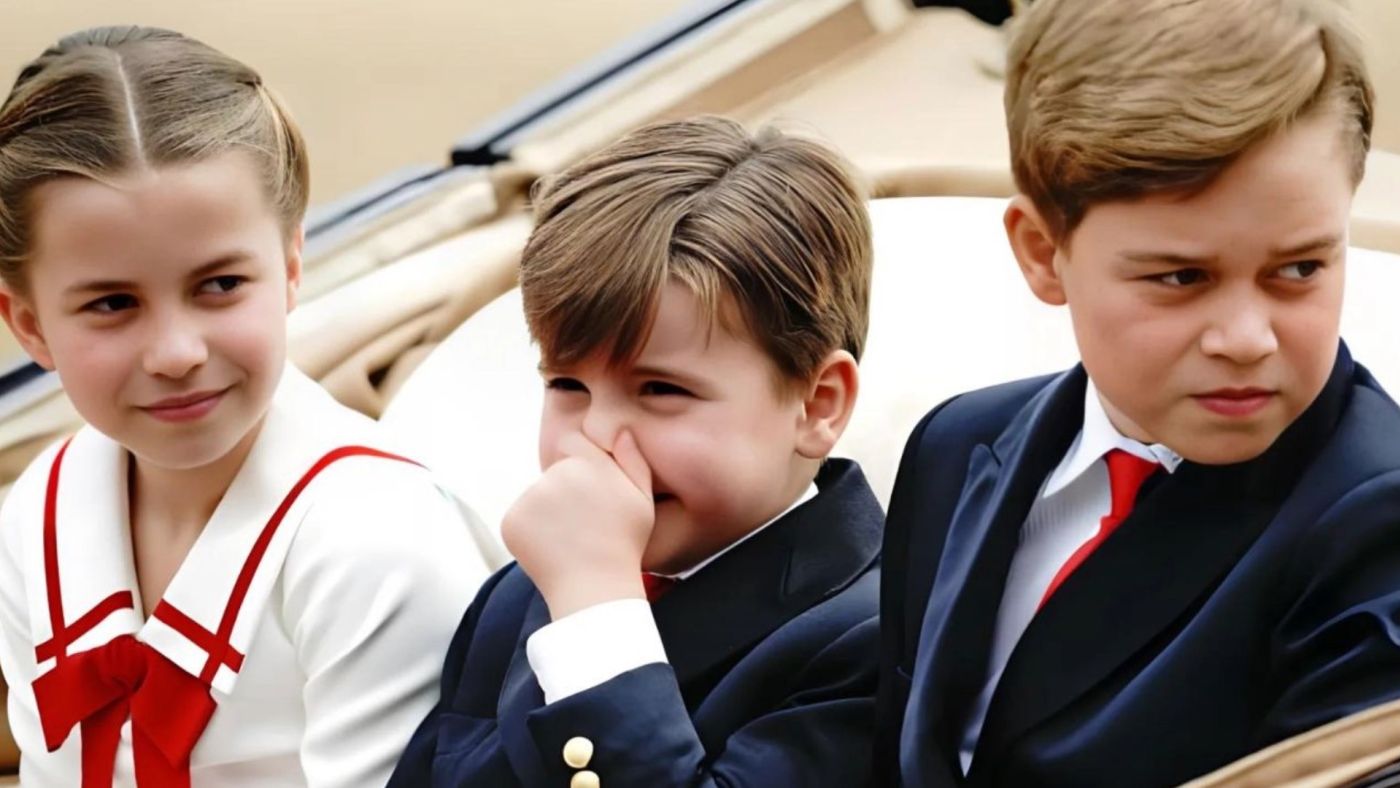 George, Charlotte e Louis