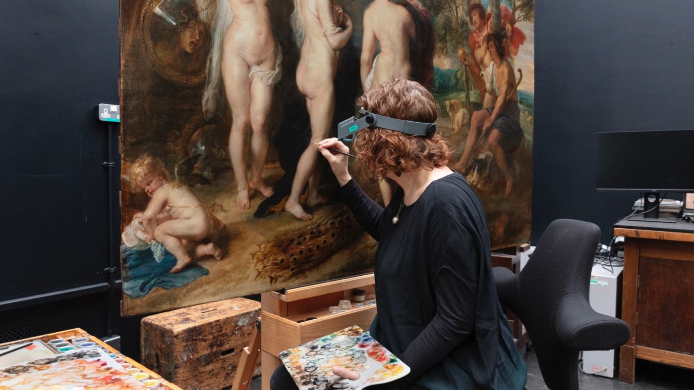 il giudizio di Paride di Rubens restaurato