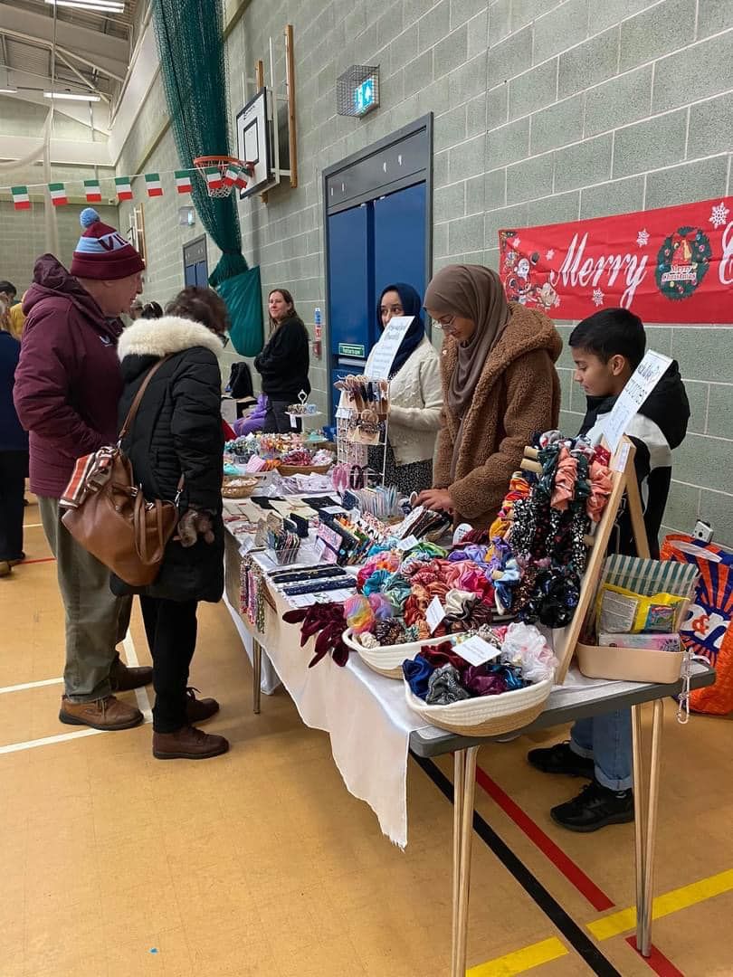 bancarella del mercatino italiano di Nottingham