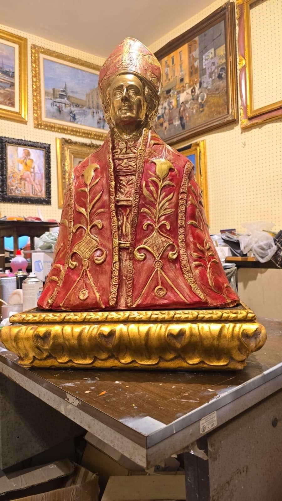 il busto di san Gennaro a londra