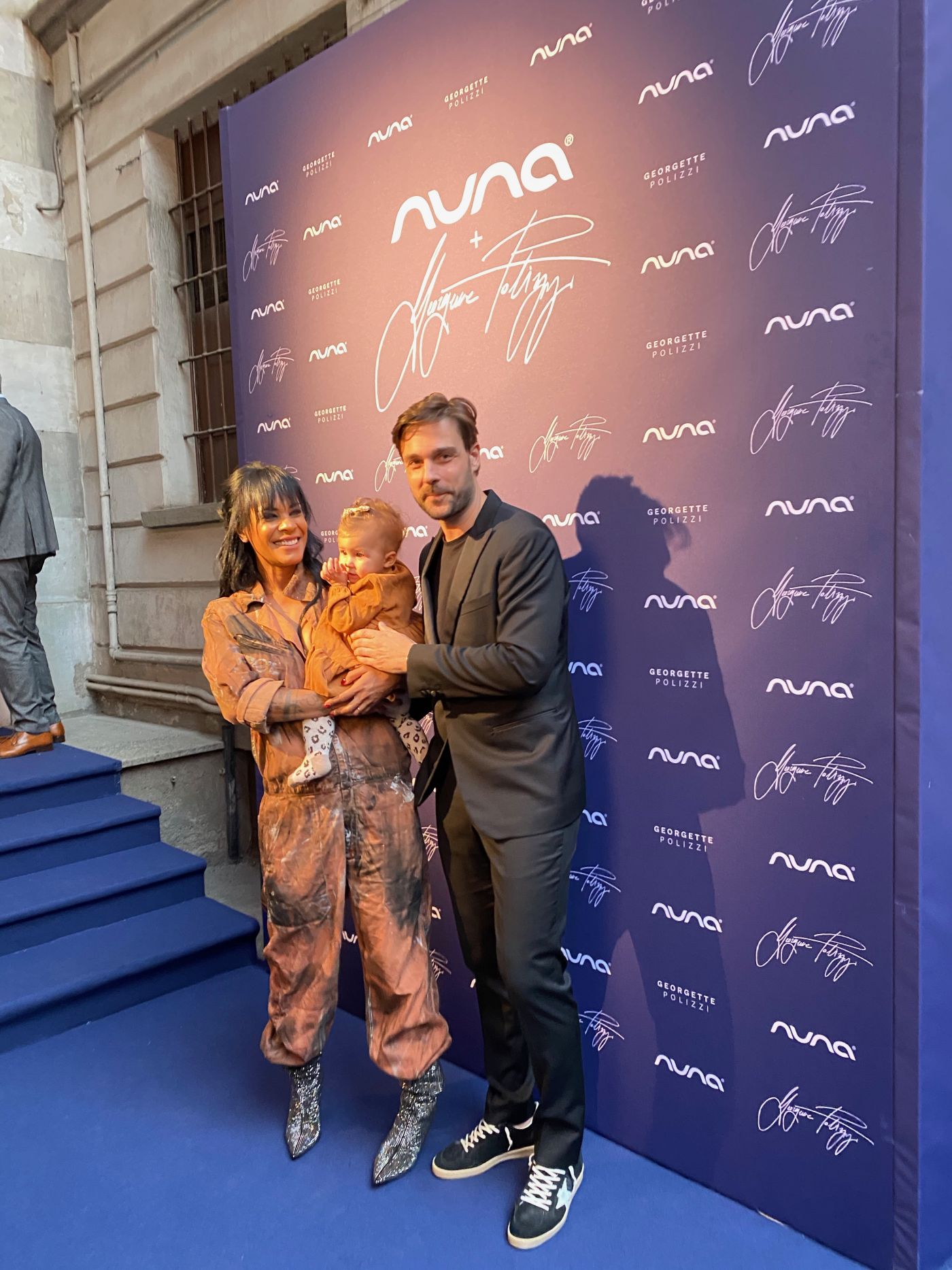 georgette polizi con marito e figlio