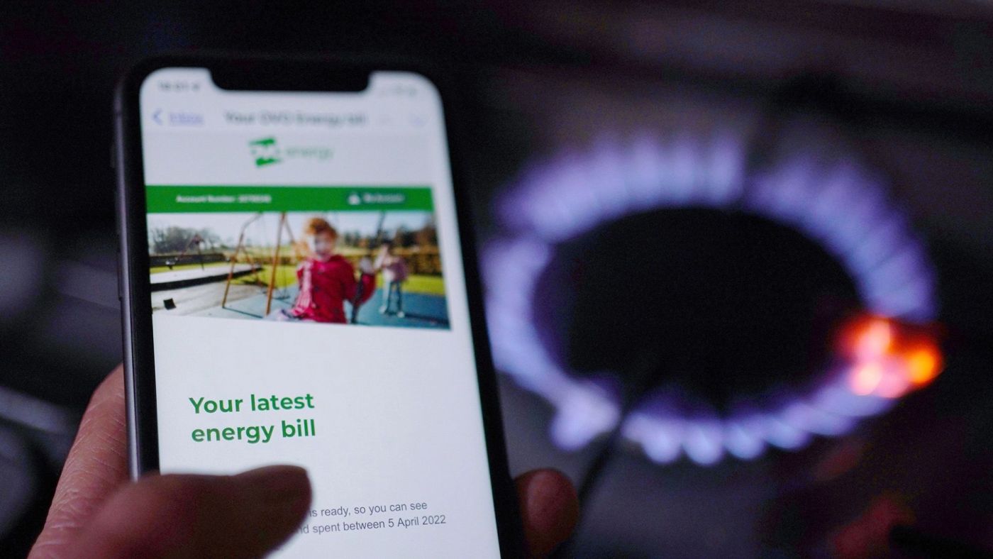 una bolletta del gas aumentata