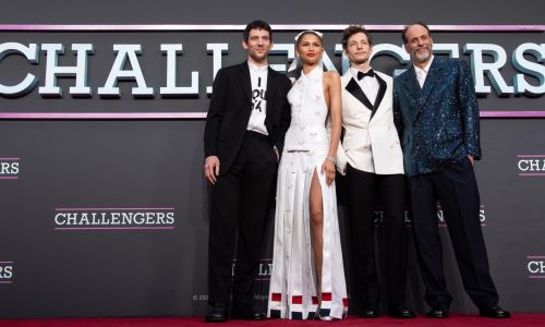 prima britannica di challengers a londra con Zendaya e luca guadagnino