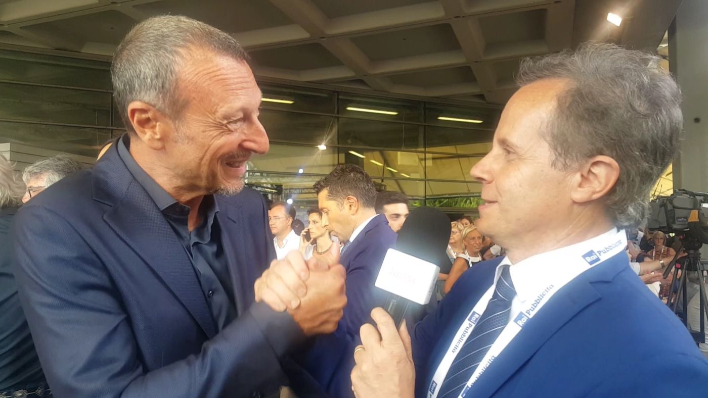 Amadeus e Emilio Buttaro a Sanremo