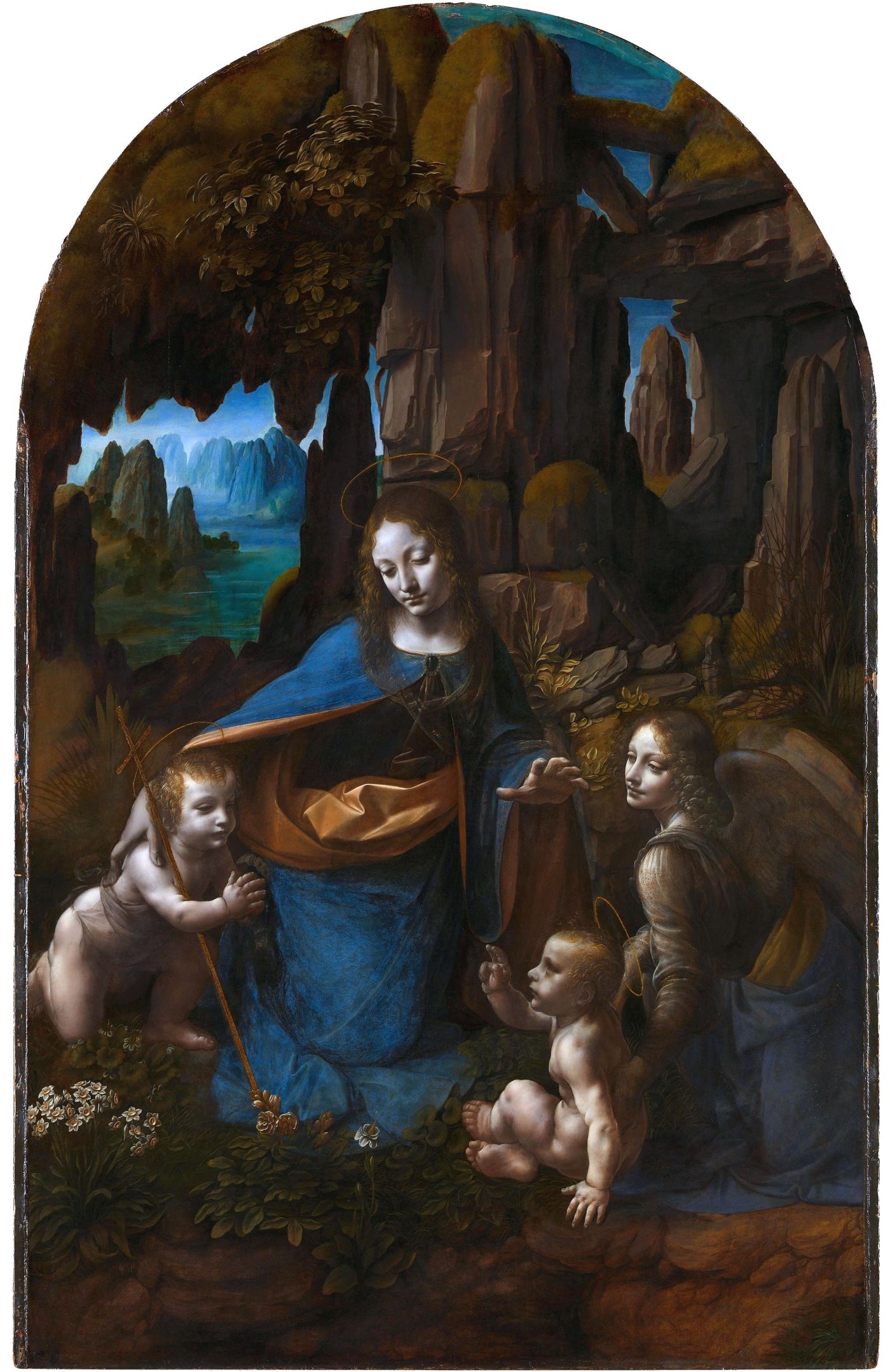 "La Vergine delle rocce", dipinto di Leonardo da Vinci