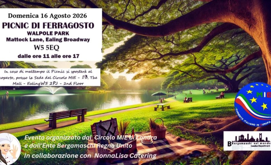 Link all'articolo: Ferragosto Italiano a Londra 2026 – Torna il Picnic del Circolo MIE, quarta  edizione