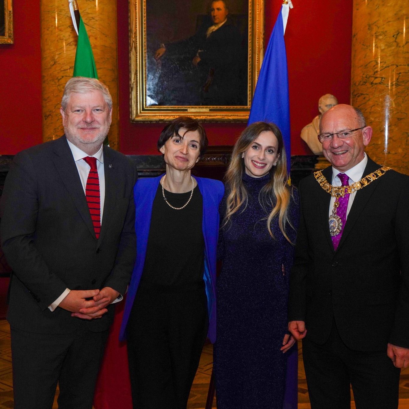 console die Edimburgo con gli ospiti