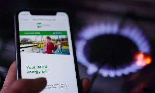una bolletta del gas aumentata