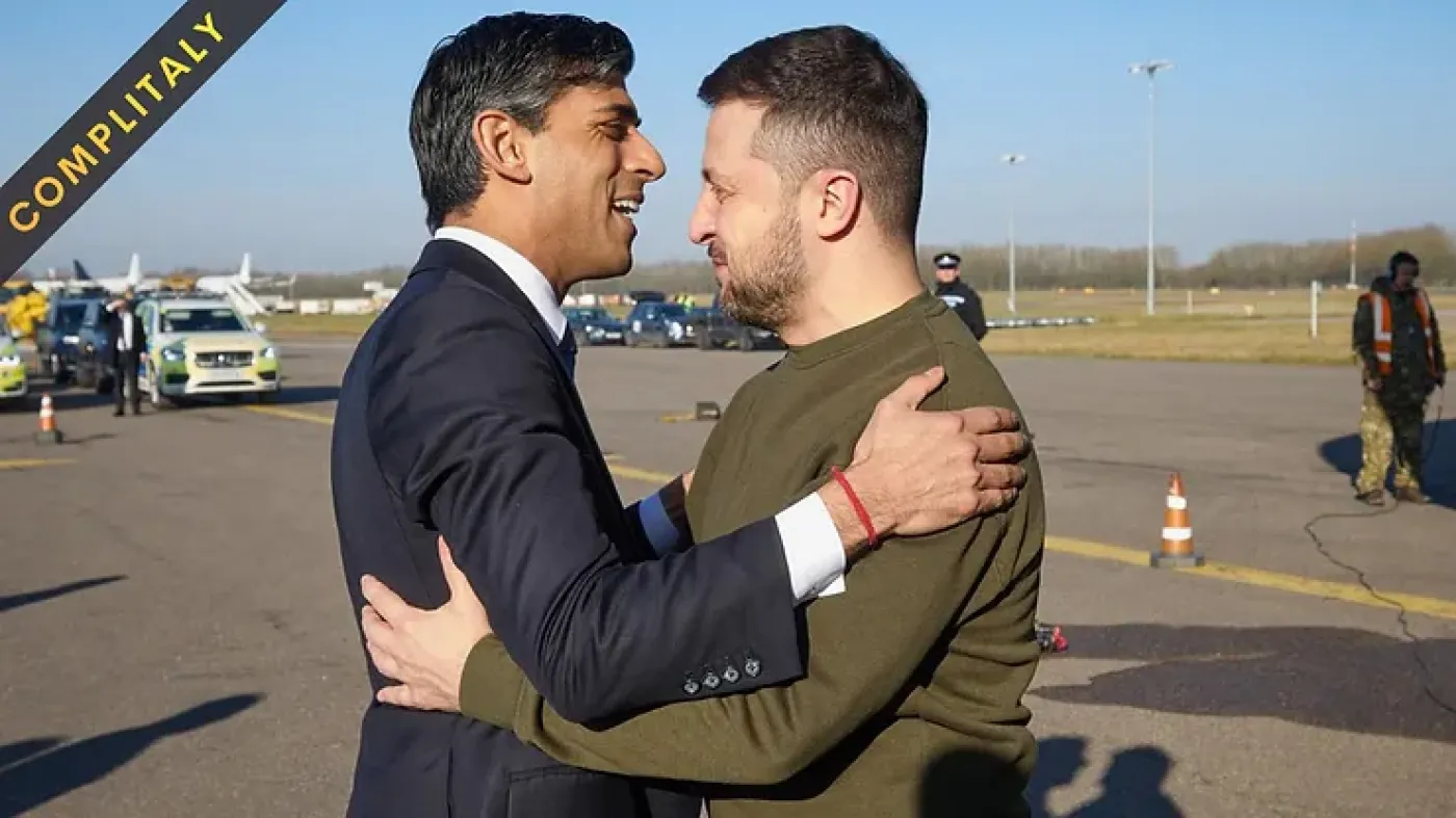 sunak zelensky abbraccio londra