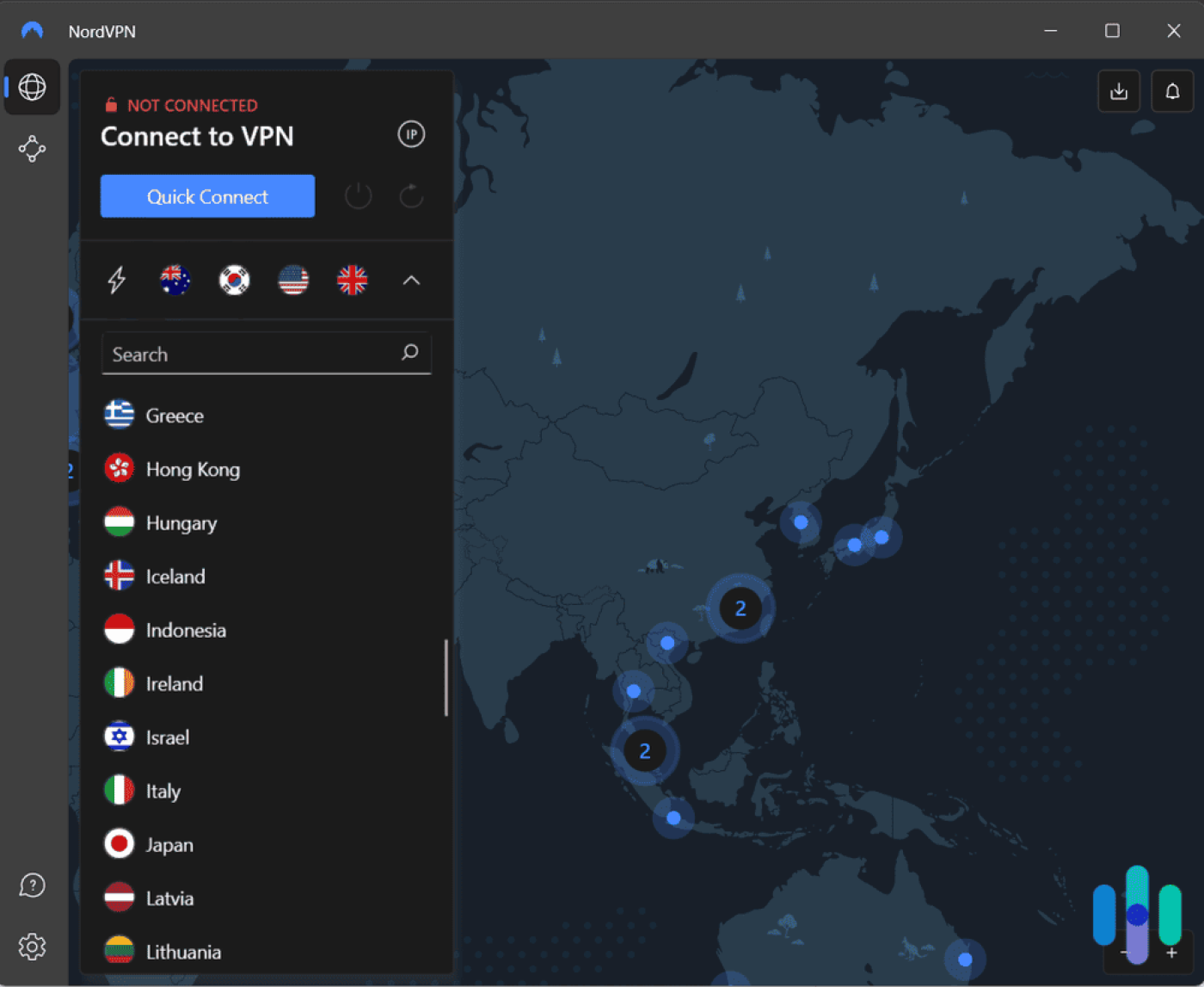 nord vpn Spagna italia