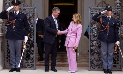 Keir starmer a roma incontra meloni